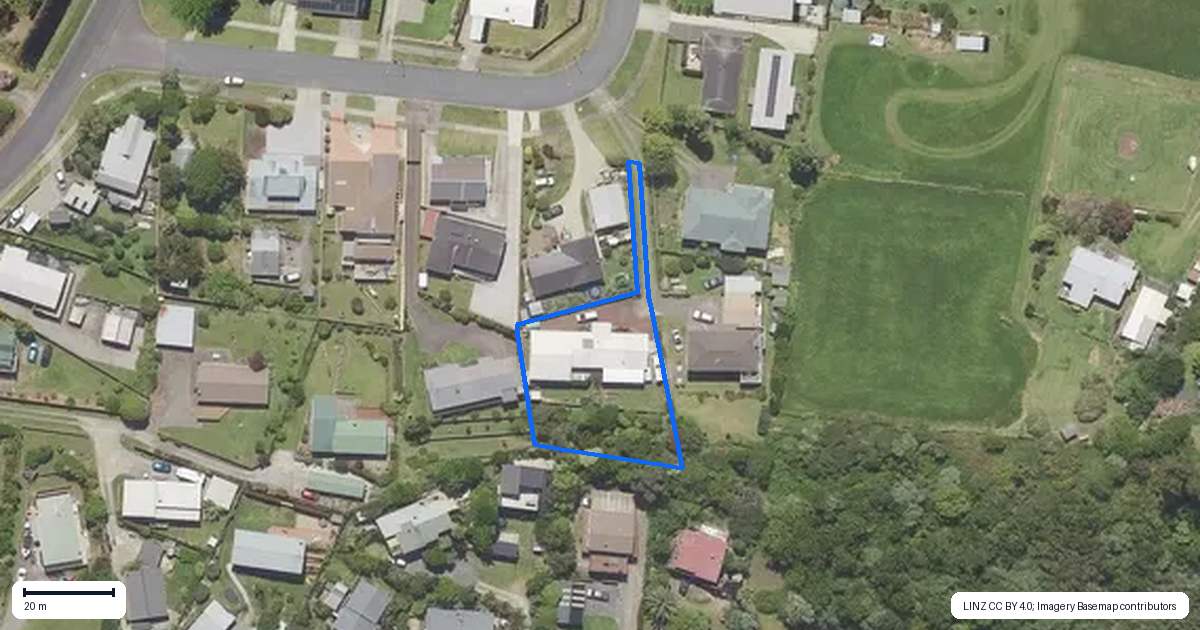 Property context map for 14 Adela Stewart Drive West, Athenree, Waihi Beach