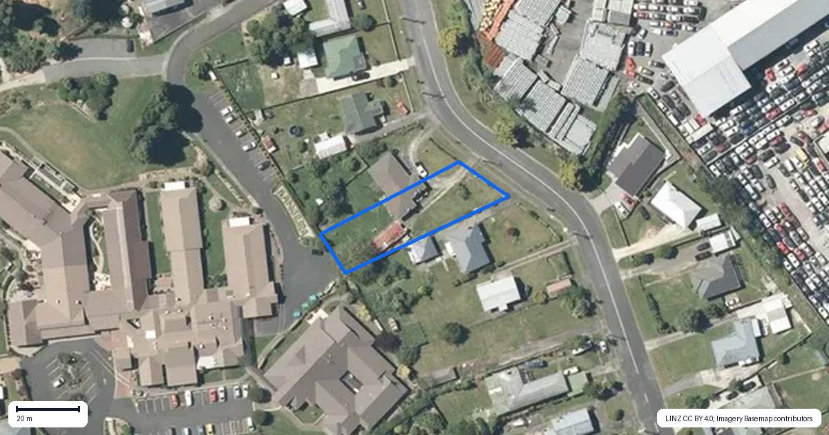 Property context map for 25 Totara Street, Putaruru