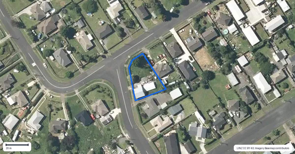 Property context map for 5 Clothier Street, Putaruru