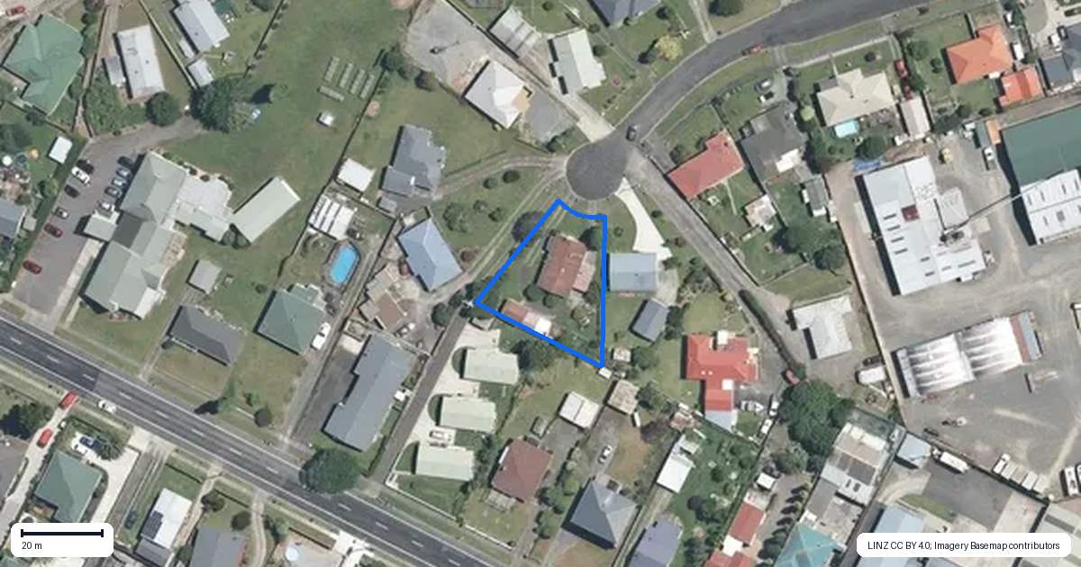 Property context map for 16 Ratcliffe Street, Matamata