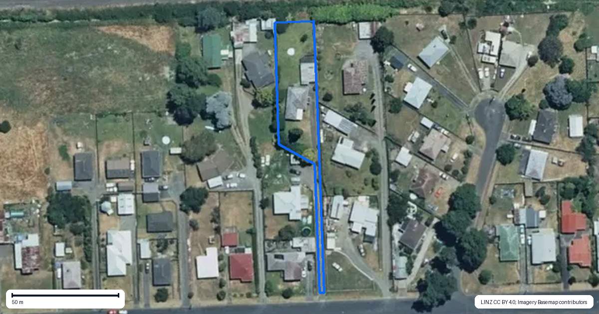 Property context map for 46 Ngatai Street, Taumarunui