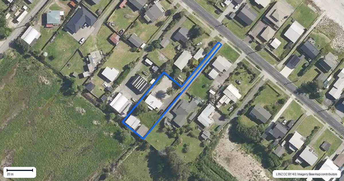 Property context map for 418 Pukehina Parade, Pukehina