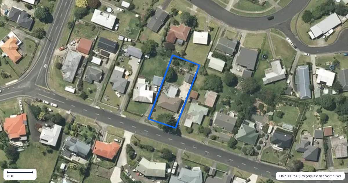 Property context map for 91 Kimihia Road, Huntly