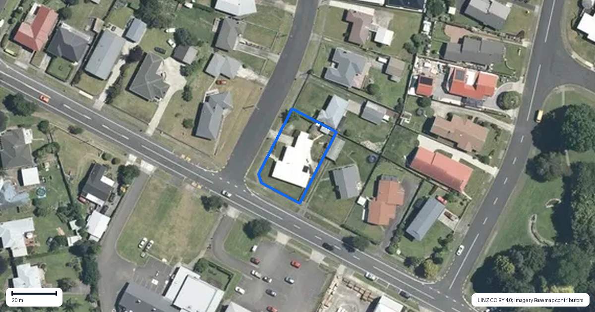 Property context map for 1 Kauri Crescent, Matamata