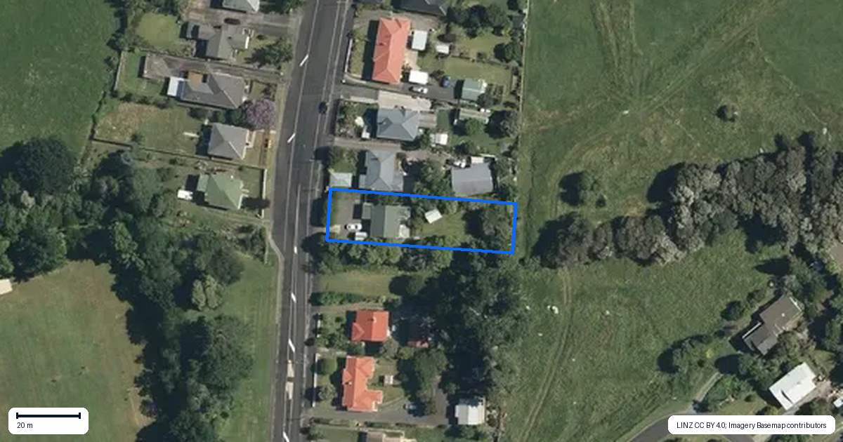Property context map for 15 Gilchrist Street, Te Aroha