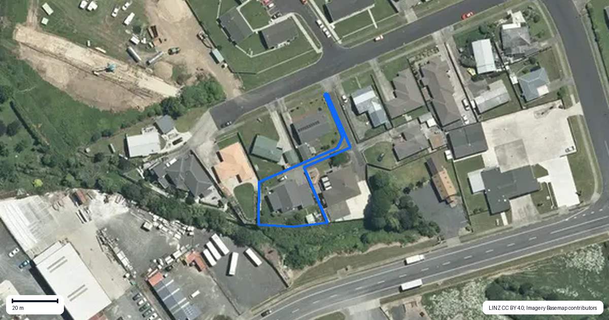 Property context map for 17 McPherson Drive, Morrinsville
