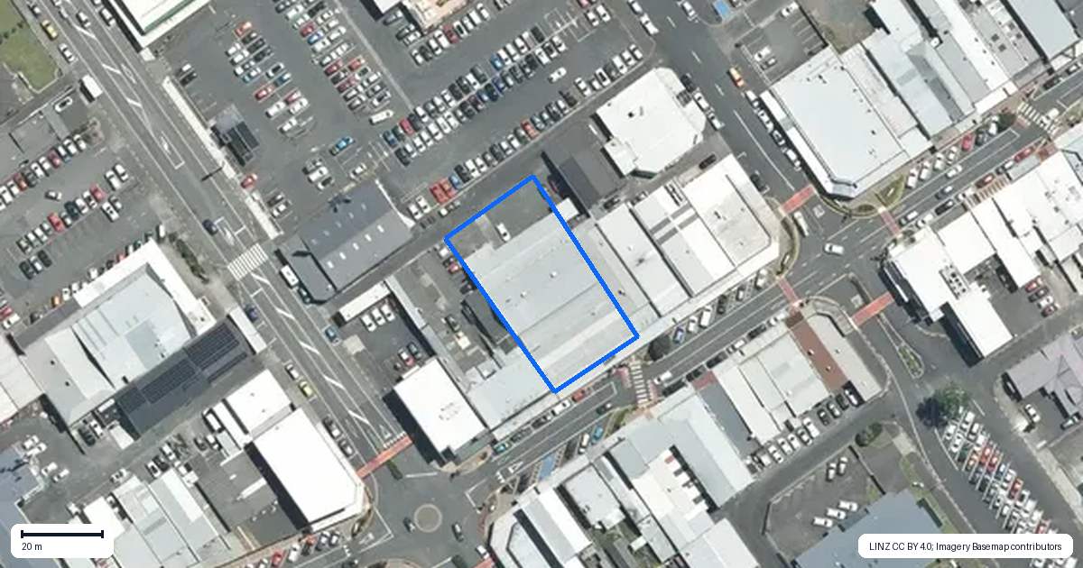Property context map for 199 Thames Street, Morrinsville