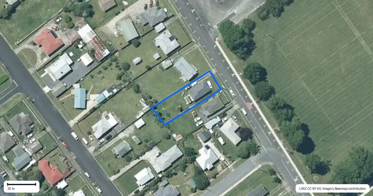 Property context map for 33 Te Kuiti Road, Te Kuiti