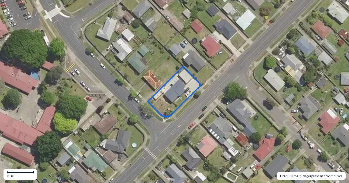 Property context map for 239 River Road, Kawerau