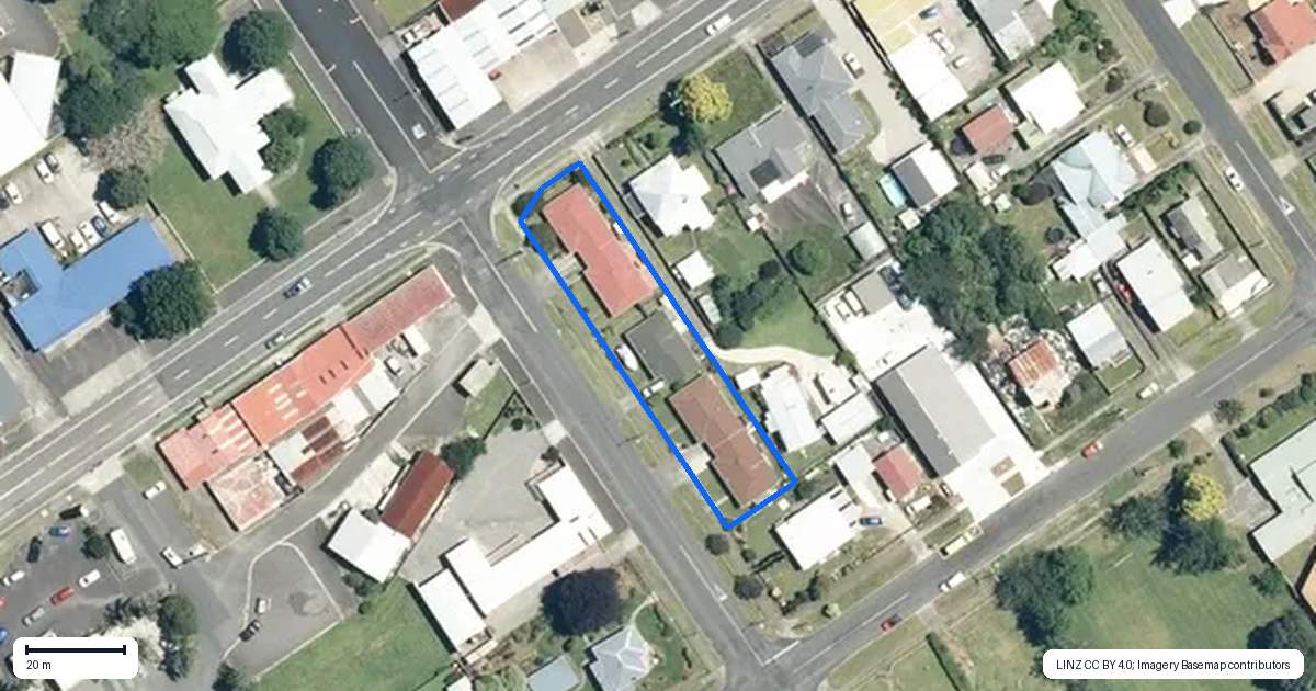 Property context map for 35 Haszard Street, Waihi
