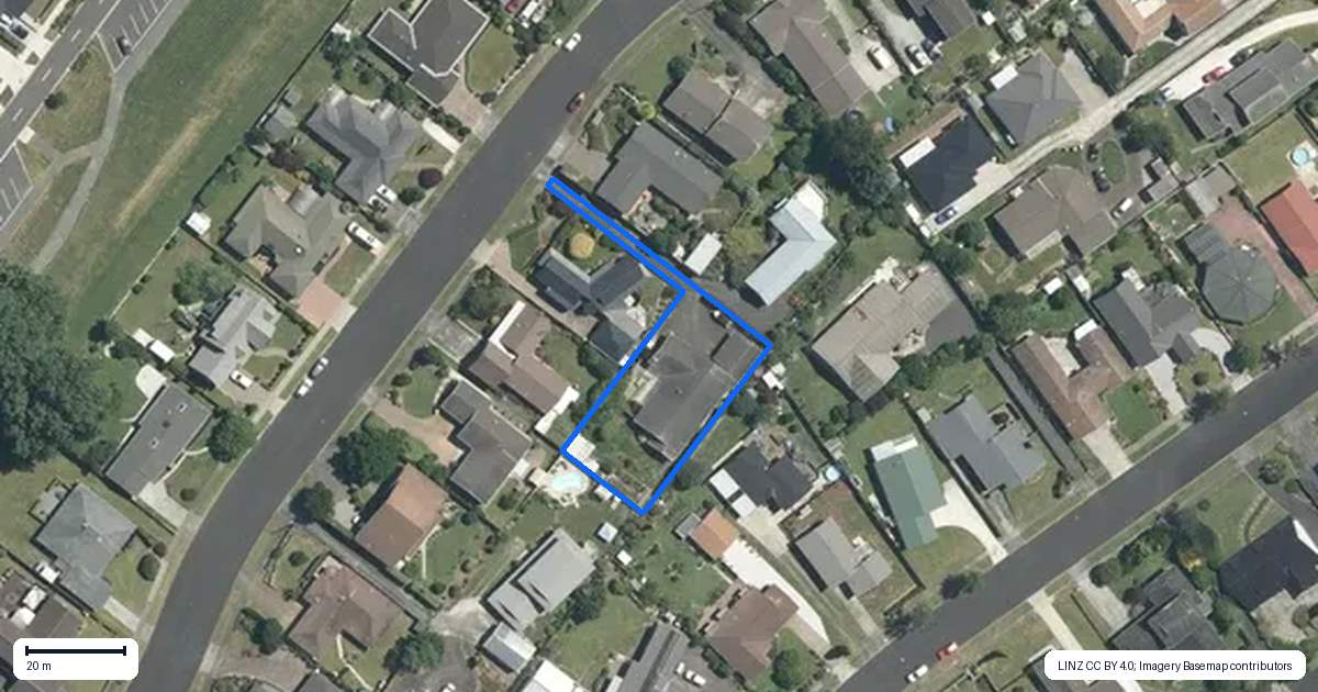 Property context map for 20 Stirling Drive, Morrinsville