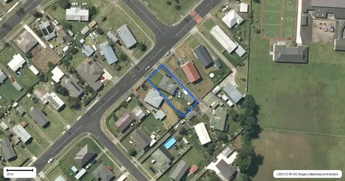 Property context map for 31 Paki Street, Huntly
