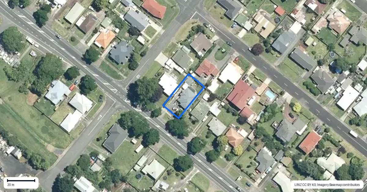 Property context map for 172 Normanby Road, Paeroa