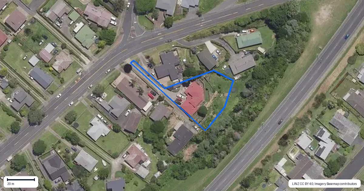 Property context map for 401 Maungatapu Road, Maungatapu, Tauranga