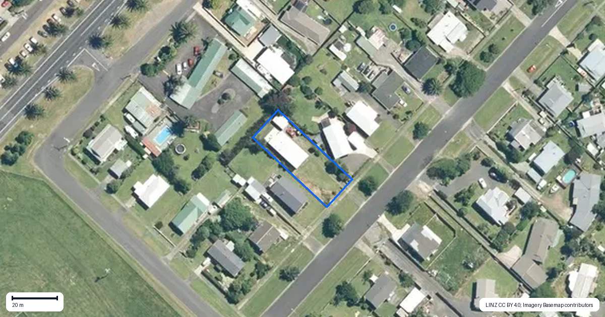 Property context map for 7 Galbraith Street, Waihi