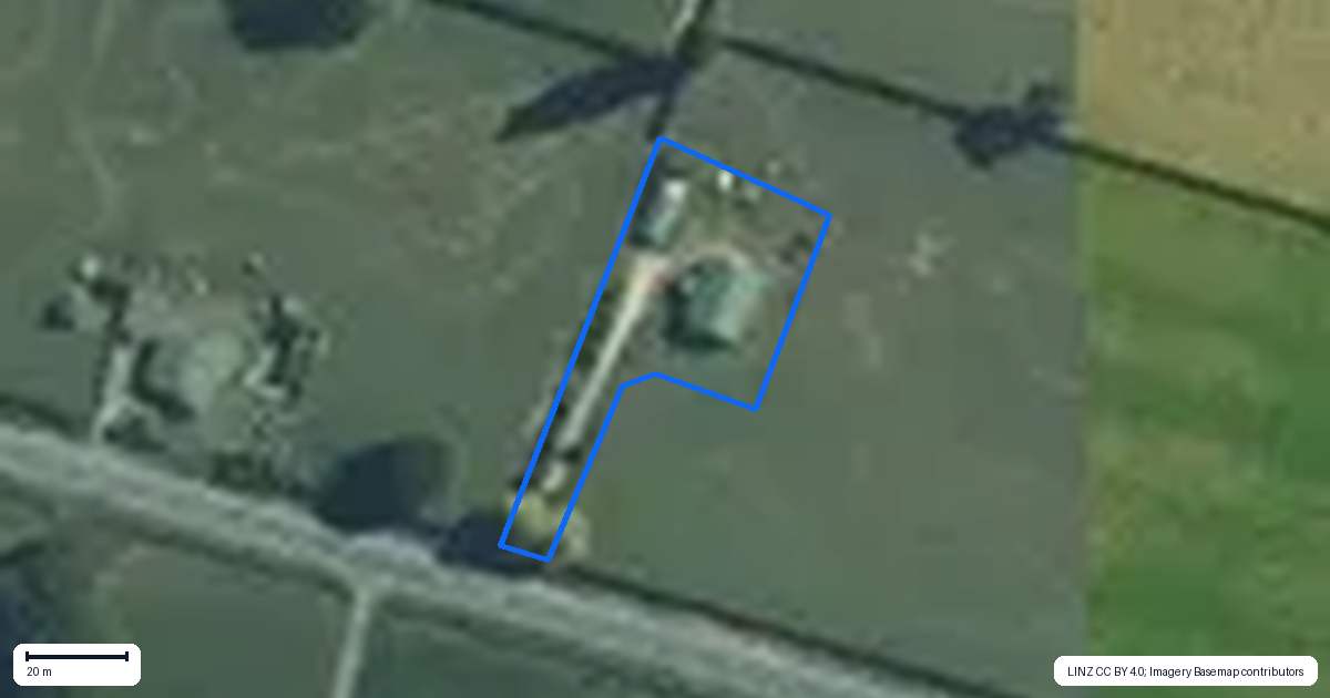 Property context map for 438 Pirongia Road, Te Awamutu
