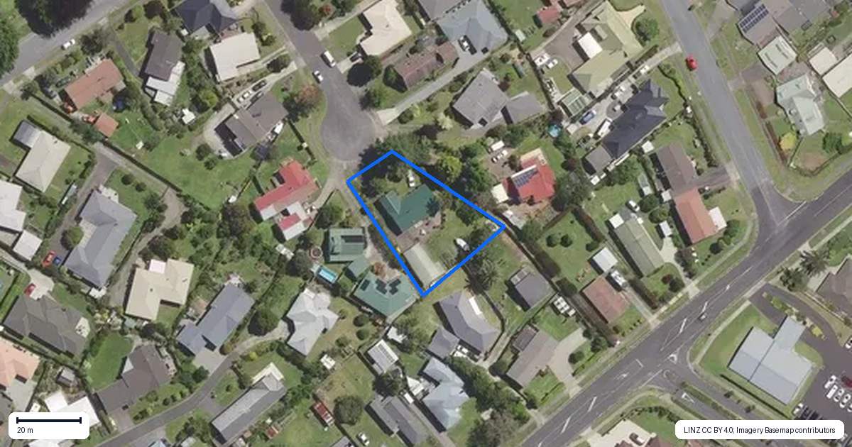 Property context map for 9 Rosemary Place, Katikati