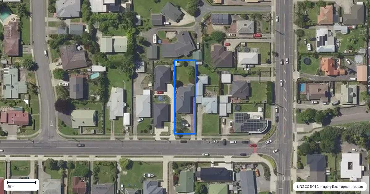 Property context map for 8 Bridge Street, Whakatane