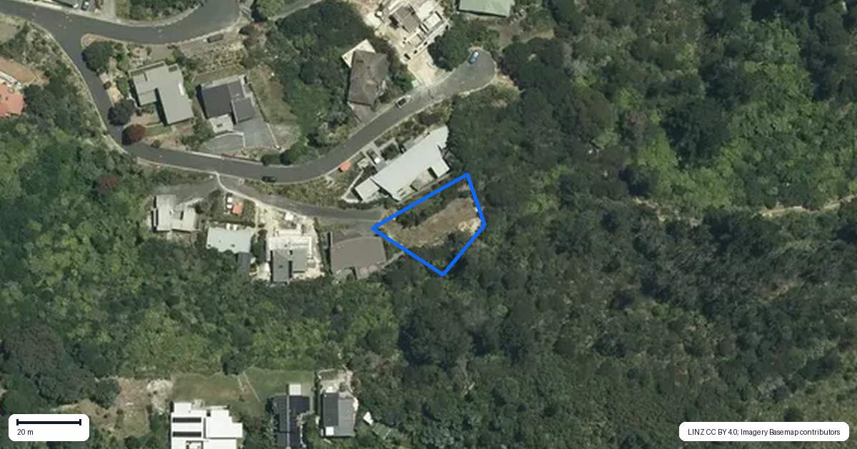 Property context map for 15 Fantail Terrace, Tairua