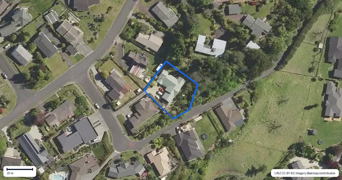 Property context map for 2 Florey Heights, Springfield, Rotorua
