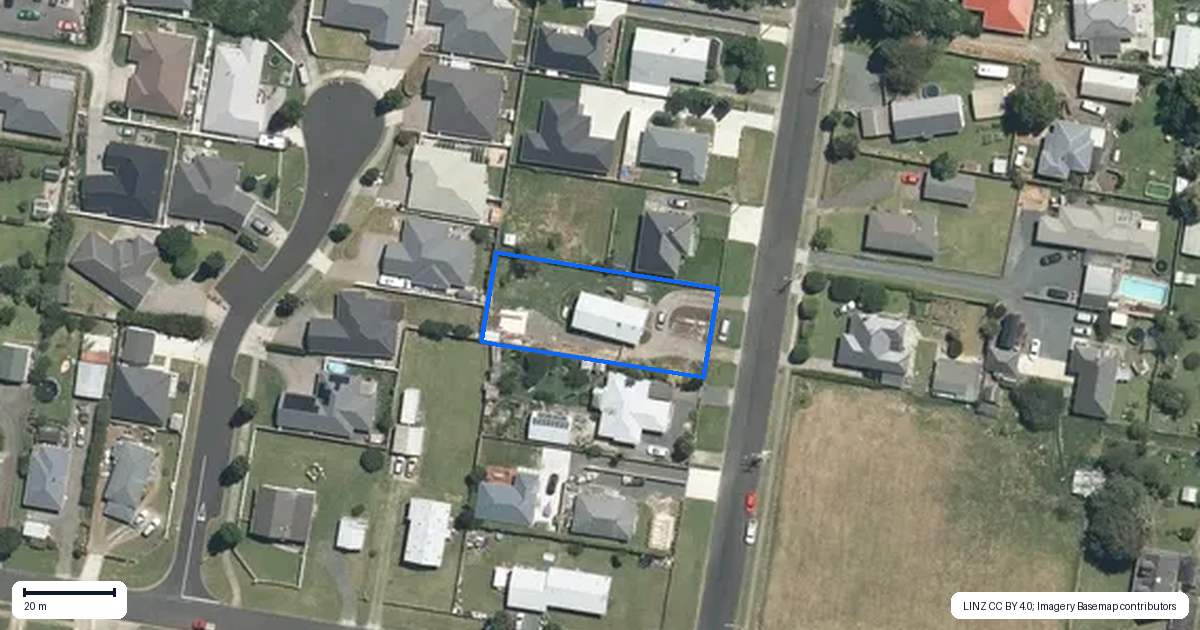 Property context map for 36 Whitaker Street, Kihikihi, Te Awamutu