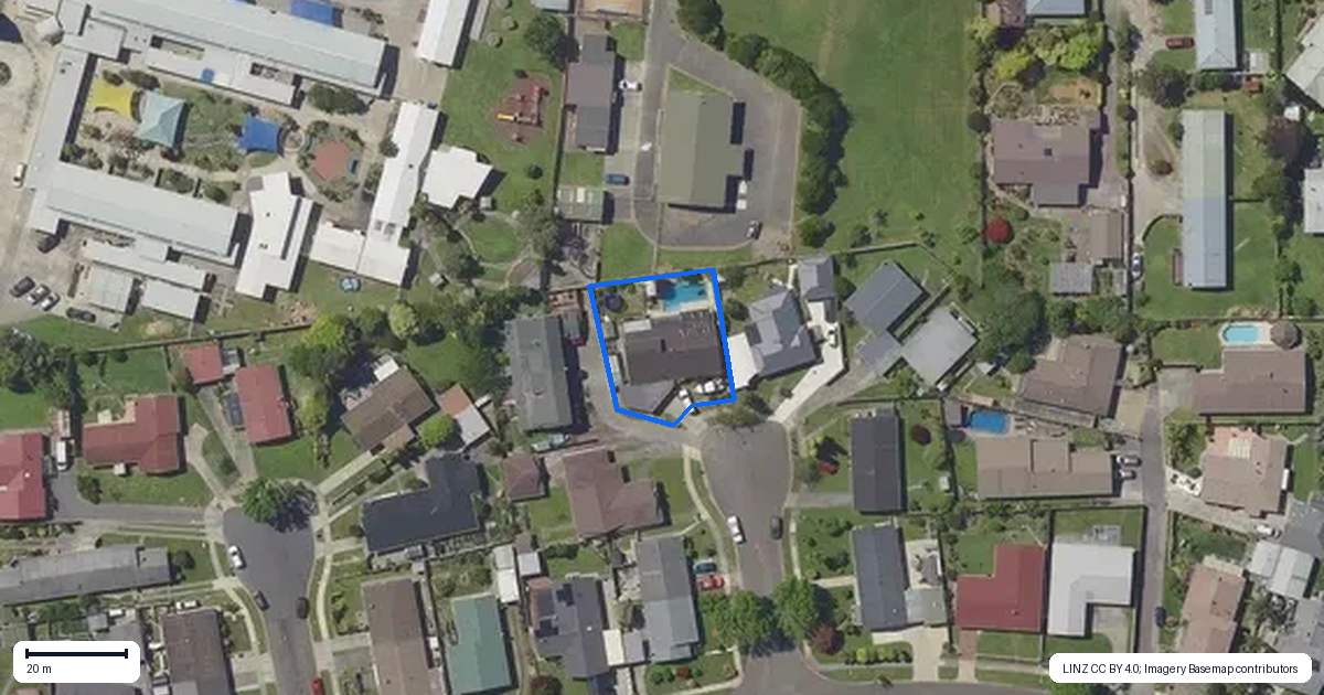 Property context map for 4 Noel Mills Place, Whakatane