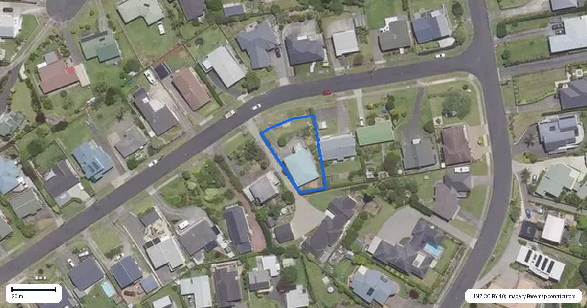 Property context map for 9 Vivian Drive, Omokoroa