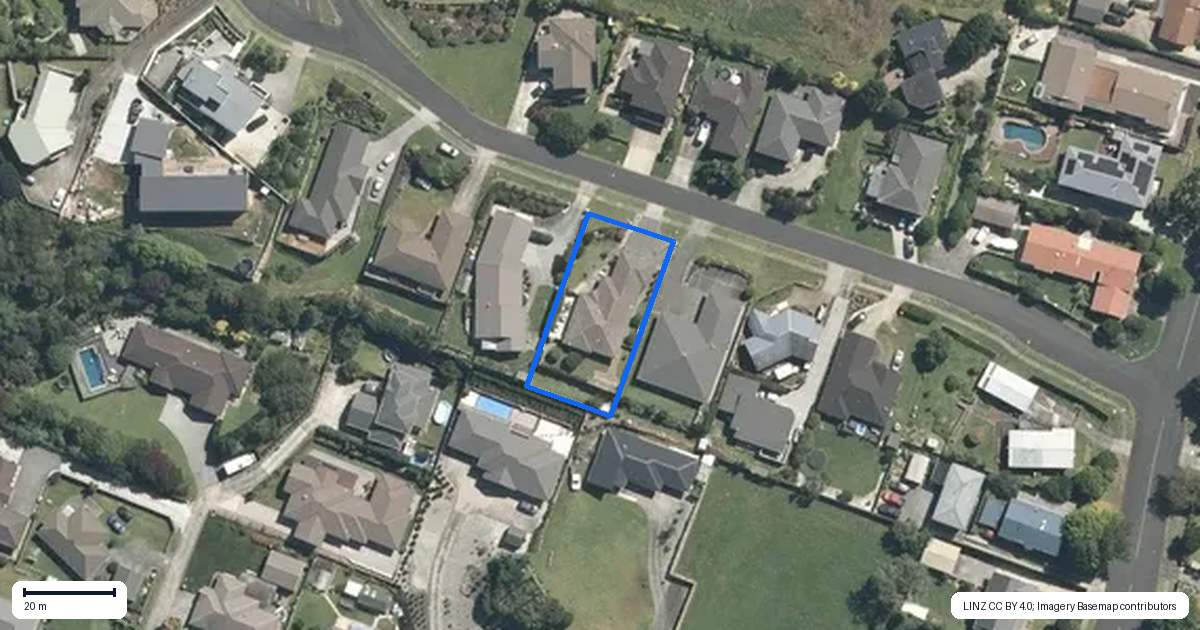 Property context map for 107 George Melrose Drive, Te Awamutu