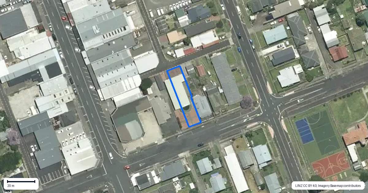 Property context map for 205 Willoughby Street, Thames