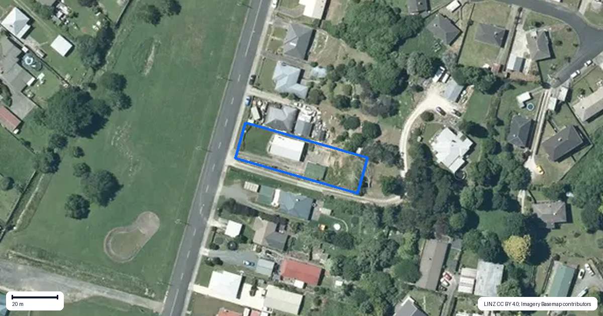 Property context map for 37 Ward Street, Te Kuiti