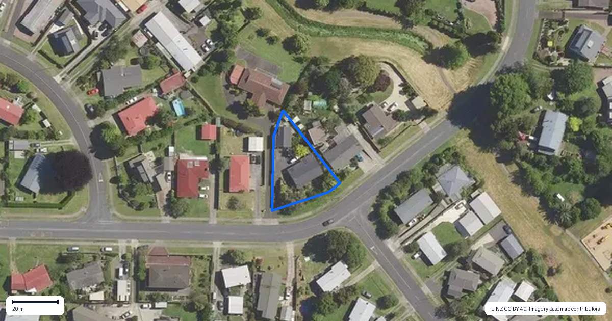 Property context map for 45 Fairview Road, Katikati