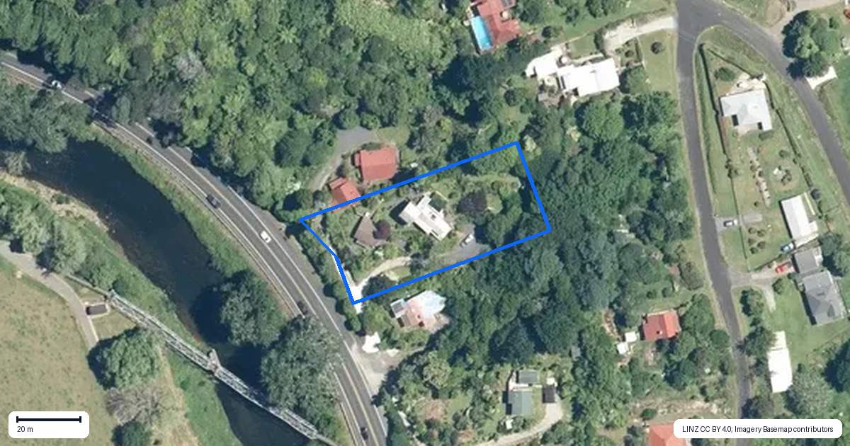 Property context map for 8631B State Highway 2, Waikino, Waihi