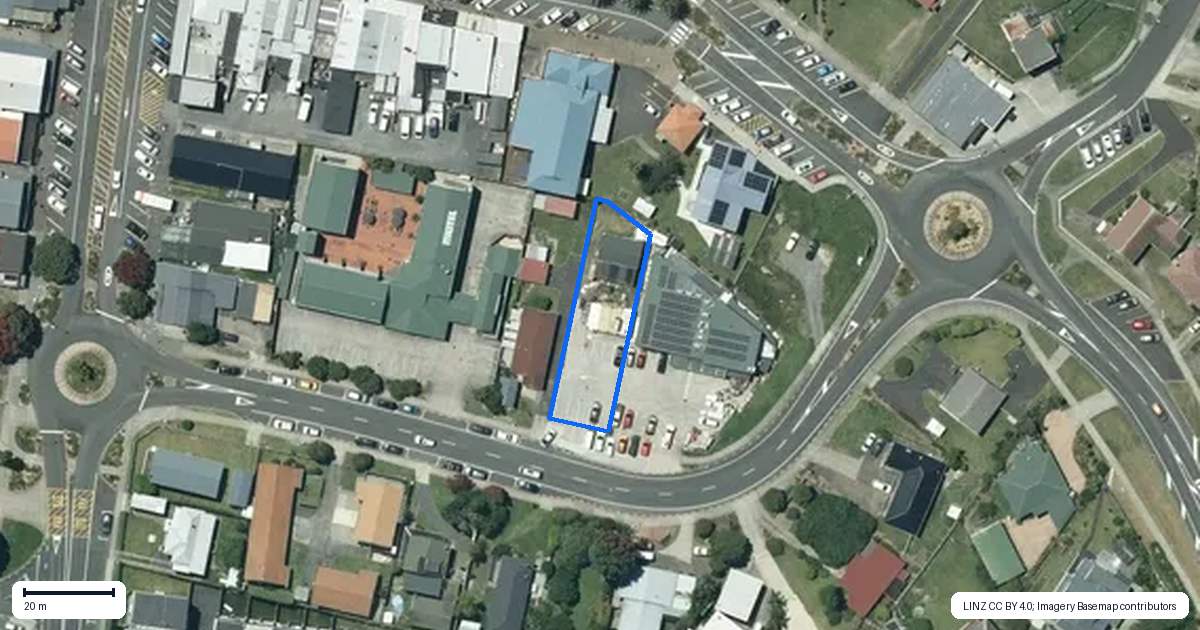 Property context map for 5 Bankart Street, Raglan