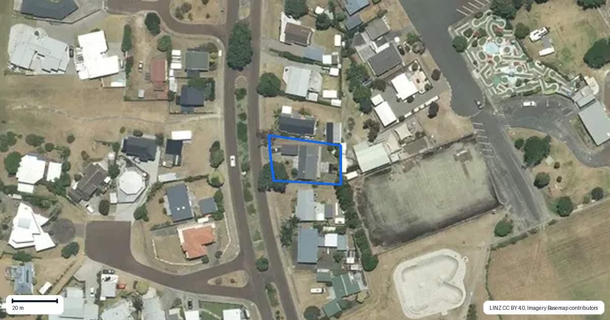 Property context map for 161 Vista Paku, Pauanui