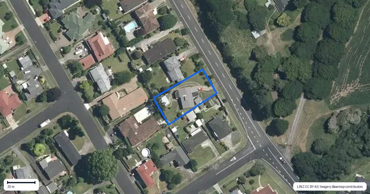 Property context map for 29 Seales Road, Morrinsville