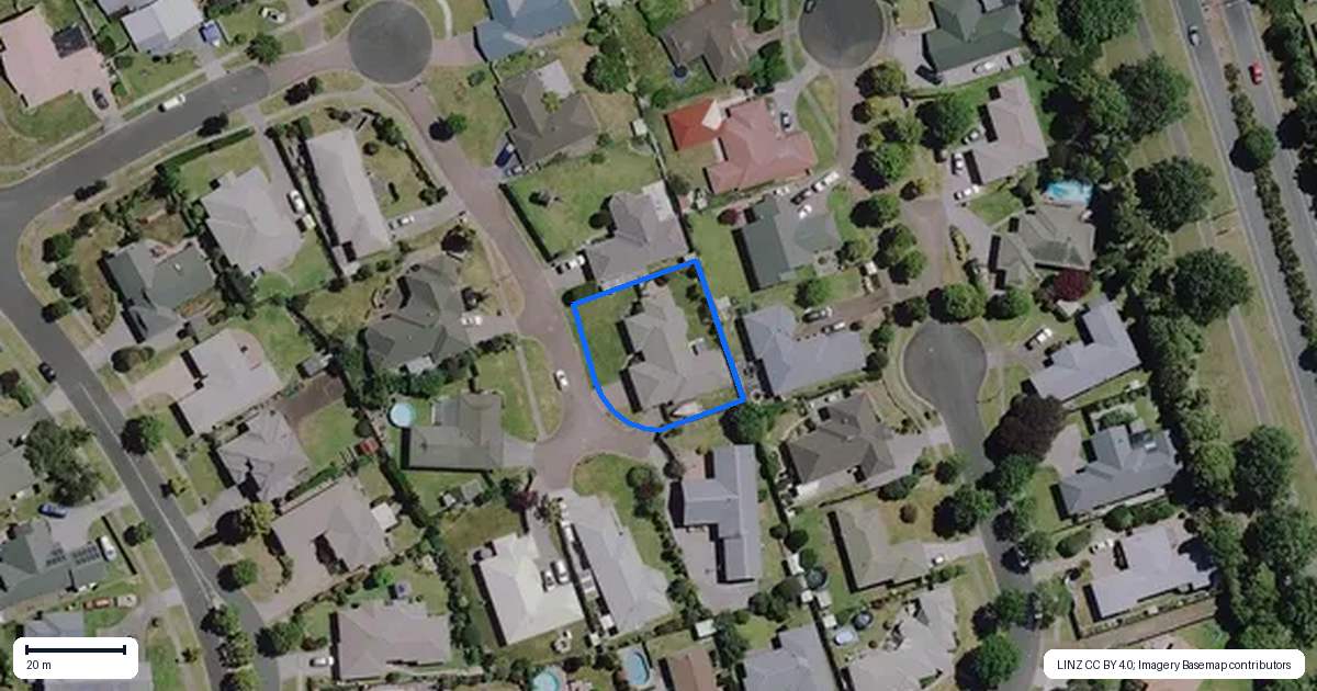 Property context map for 17 The Haven, Flagstaff, Hamilton