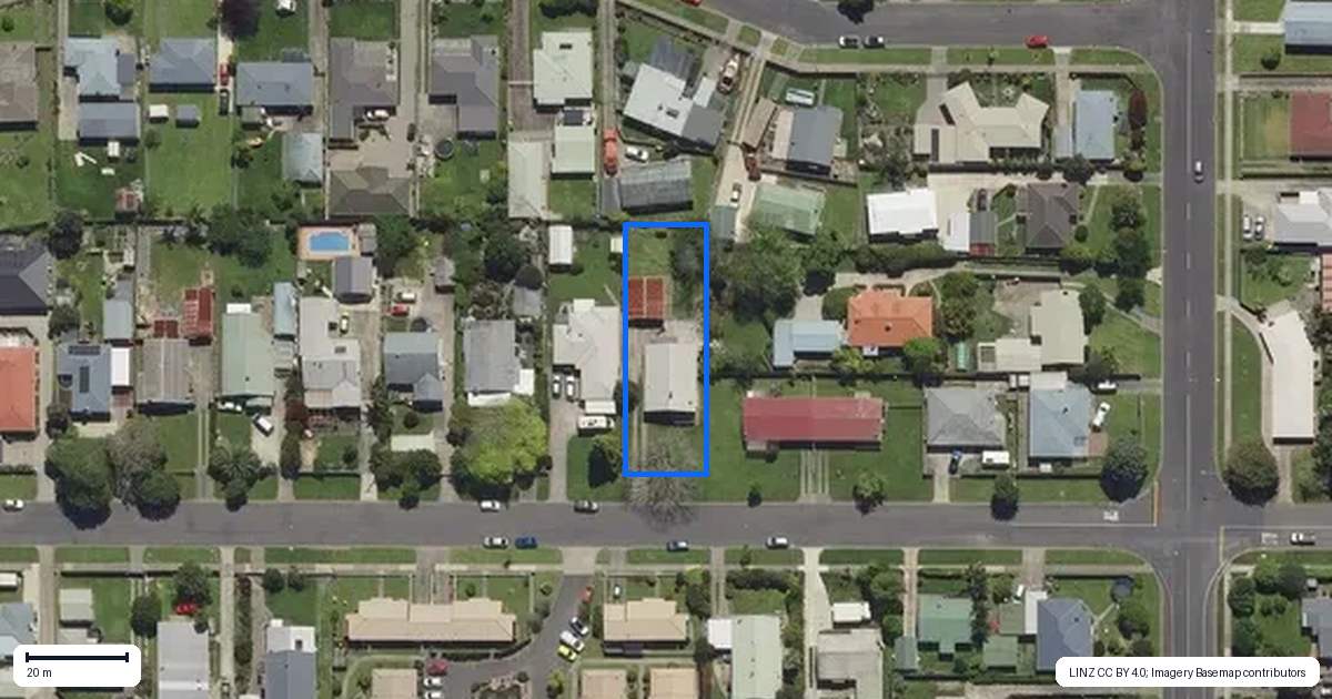 Property context map for 46 Bracken Street, Whakatane