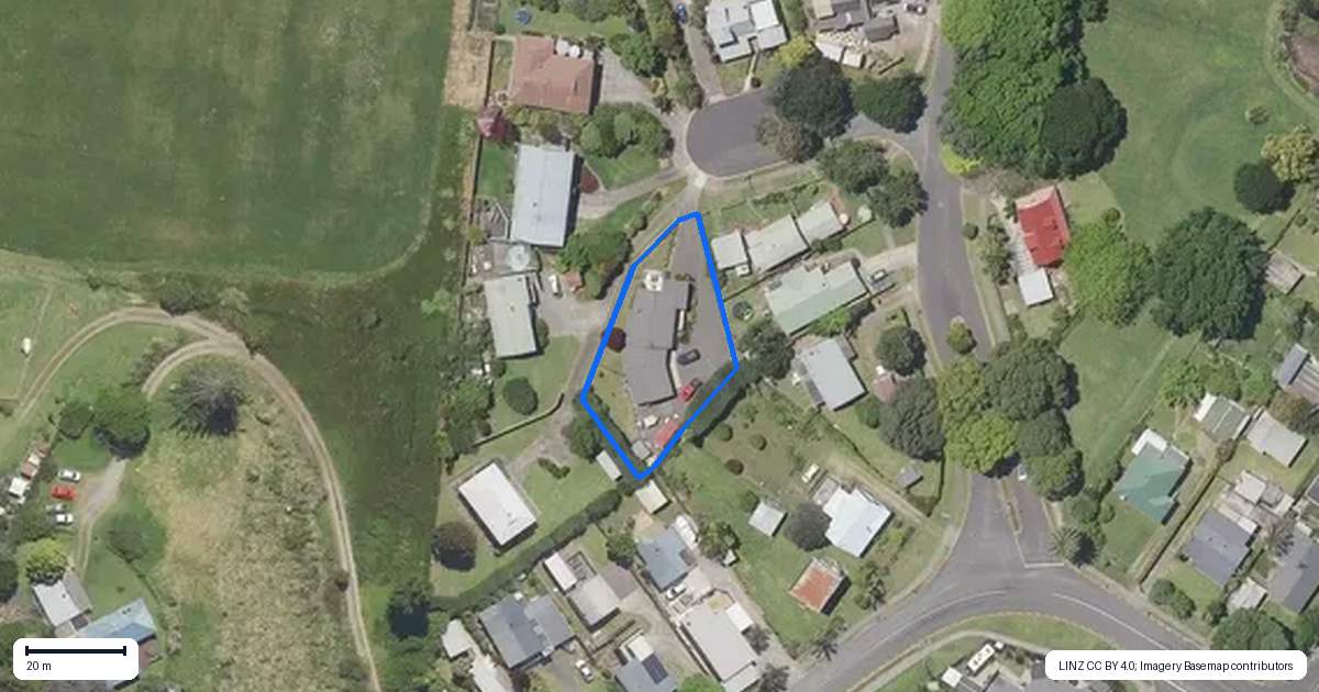 Property context map for 1 Nathan Place, Athenree, Waihi Beach