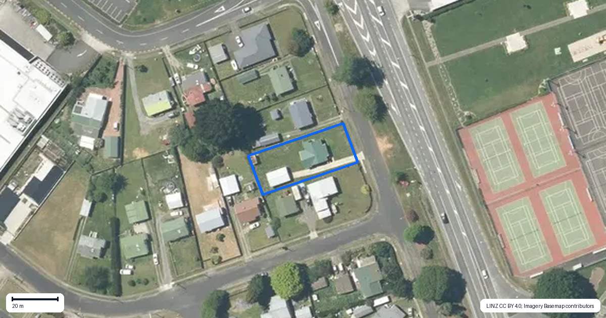 Property context map for 40 Roslin Street, Tokoroa