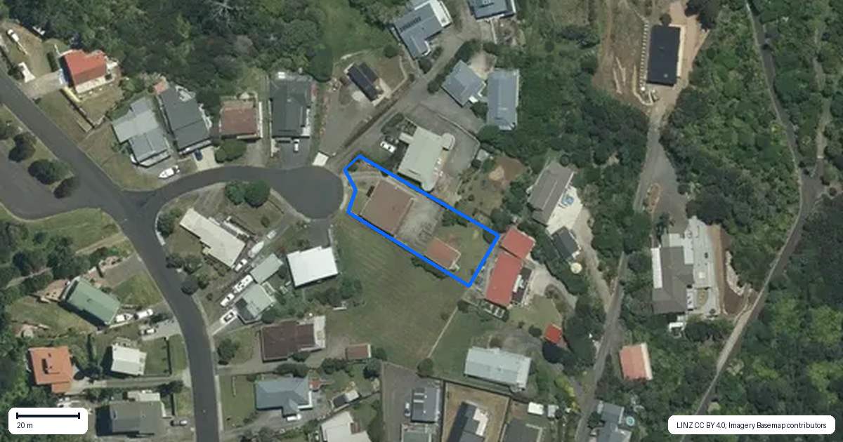 Property context map for 9 Landel Place, Whitianga