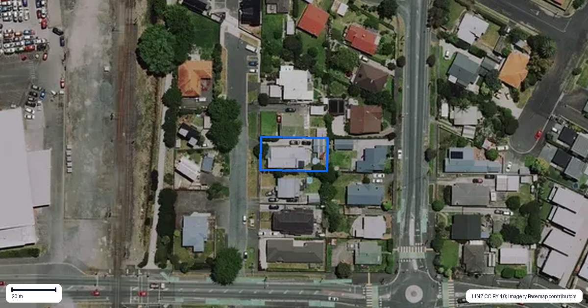Property context map for 18 Mary Street, Frankton, Hamilton
