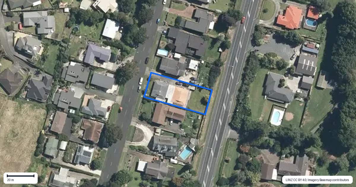 Property context map for 2/366 Taylor Avenue, Te Awamutu