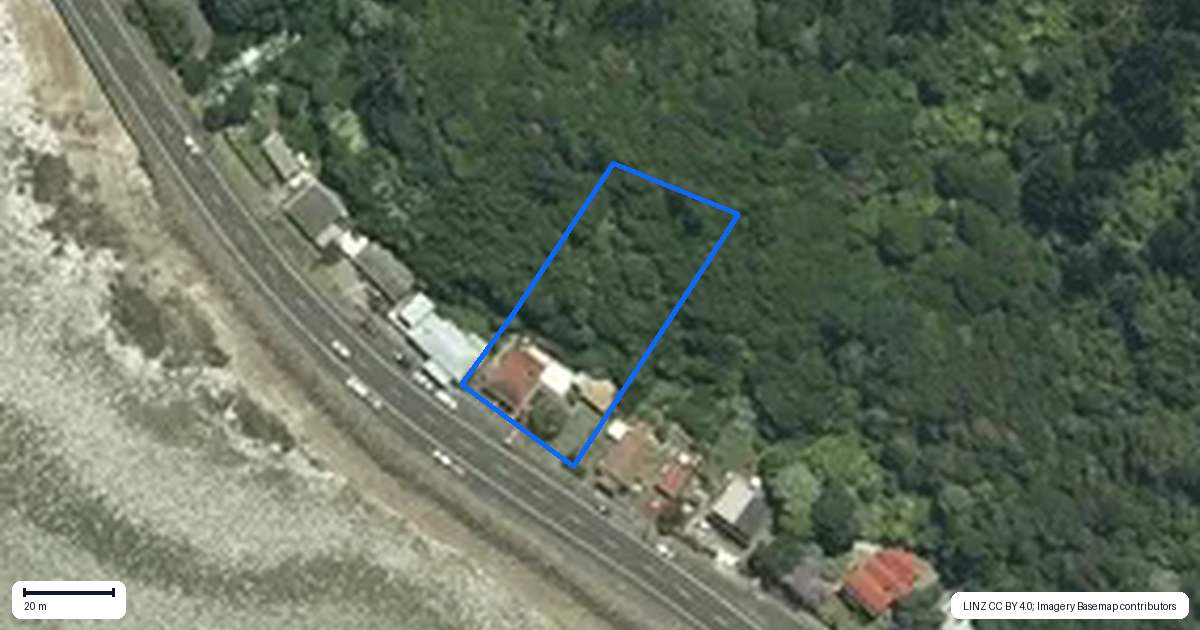 Property context map for 534 Tararu Road, Thames
