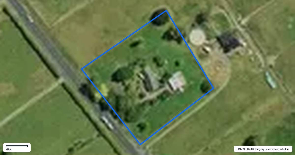 Property context map for 268 Marychurch Road, Matangi, Hamilton