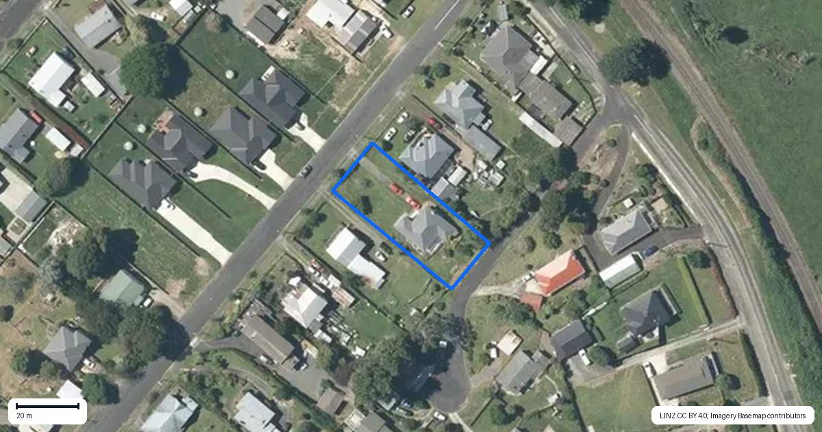 Property context map for 22 Rose Street, Tirau