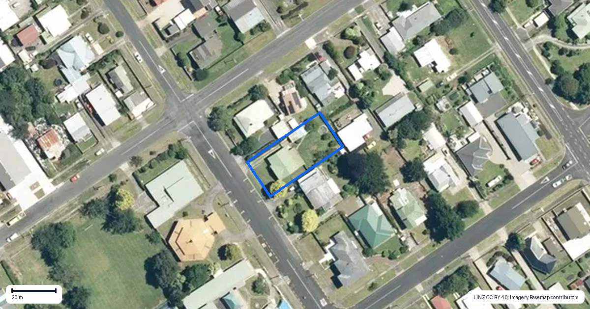 Property context map for 19 Mueller Street, Waihi