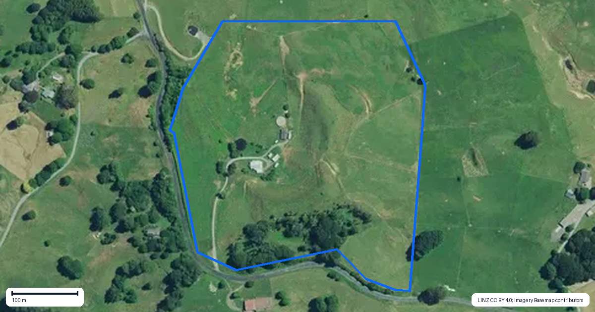 Property context map for 358 Mangaotaki Road, Piopio