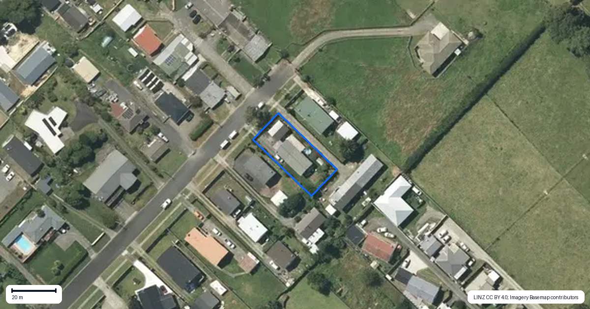 Property context map for 29 Queen Street, Ngaruawahia