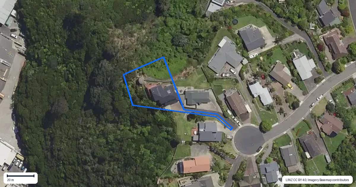 Property context map for 11 Berg Place, Whakatane