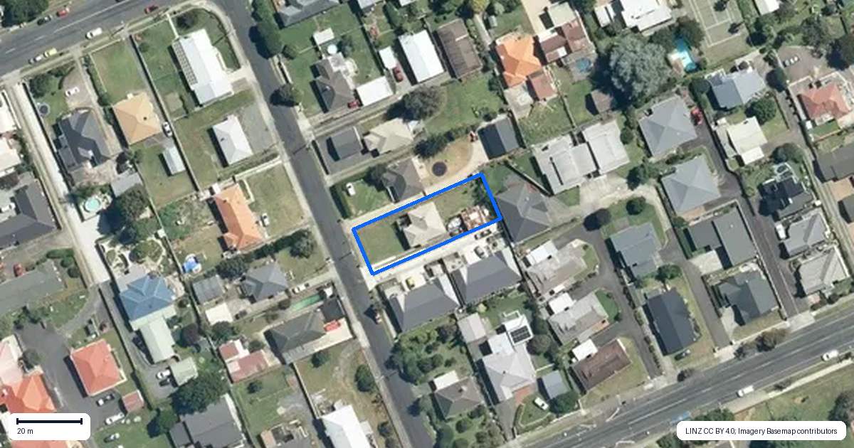 Property context map for 85 Princess Street, Te Awamutu
